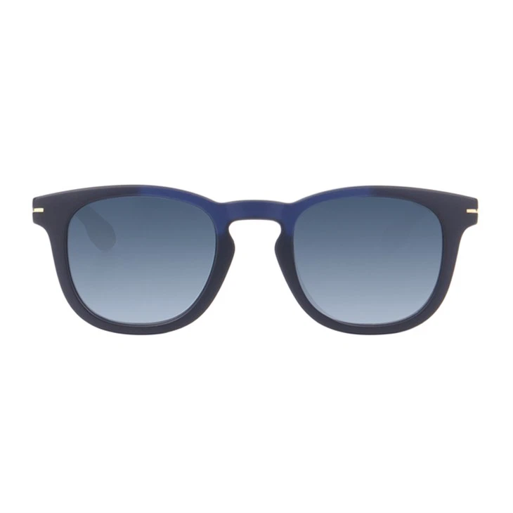 Occhiali da sole Wayfarer combinati in legno e plastica unisex 490612
